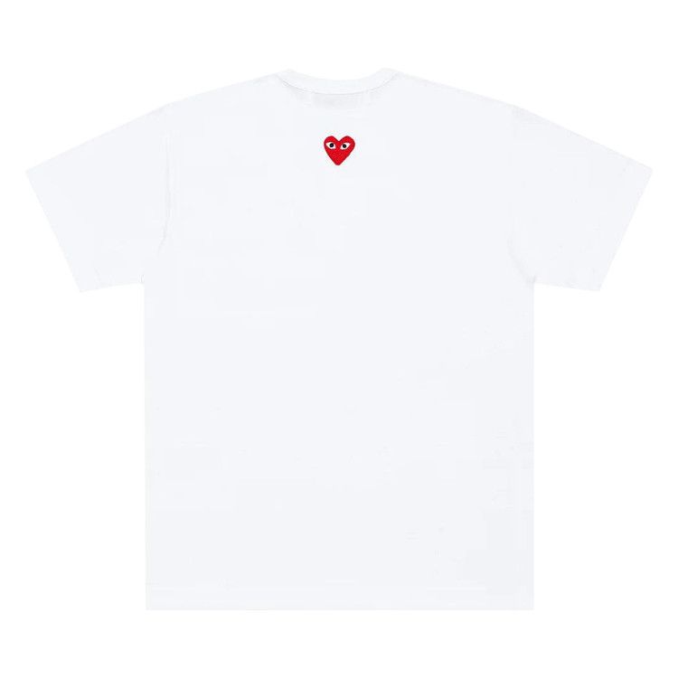 Comme des Garçons PLAY Heart Back Emblem T-Shirt 'White'