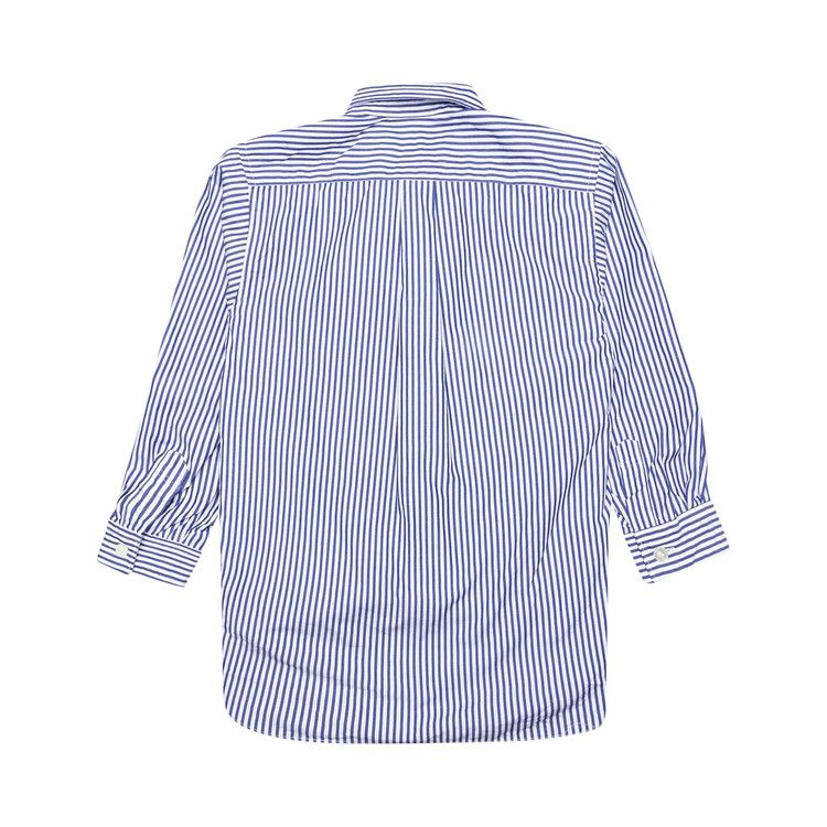 Comme des Garçons PLAY Long-Sleeve Striped Shirt 'White/Blue'