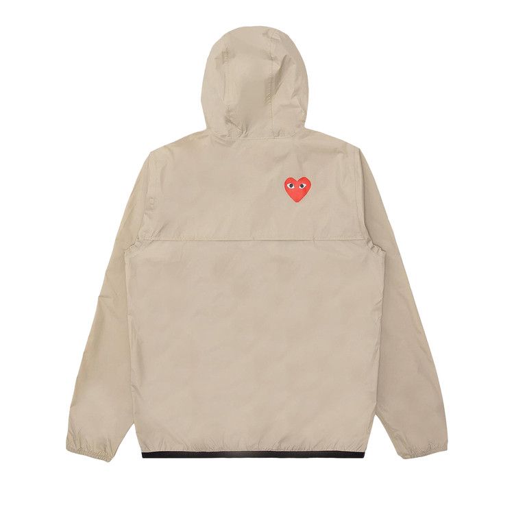 Comme des Garçons PLAY x K Way Half Zip Jacket 'Beige'