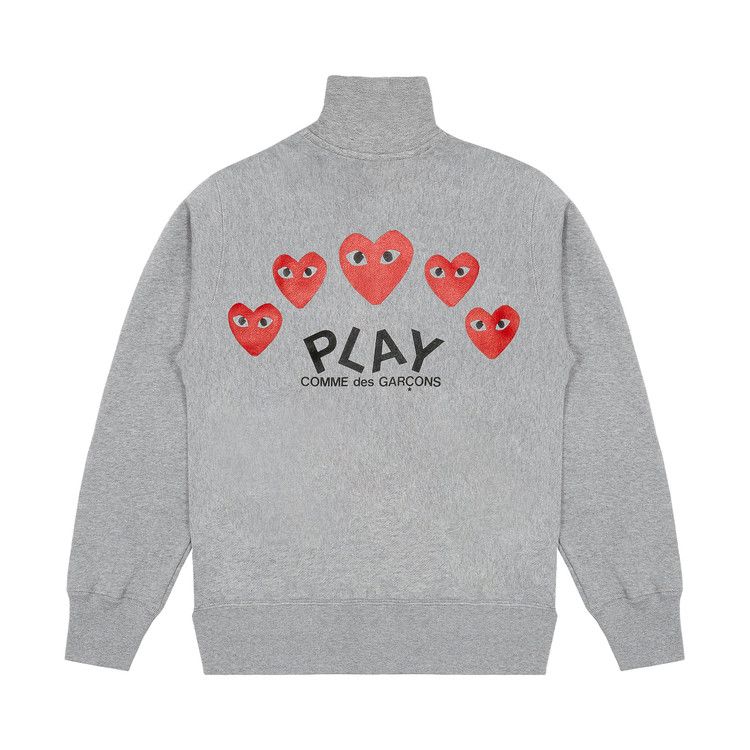 Comme Des Garçons Play Crewneck Sweatshirt 'Grey'