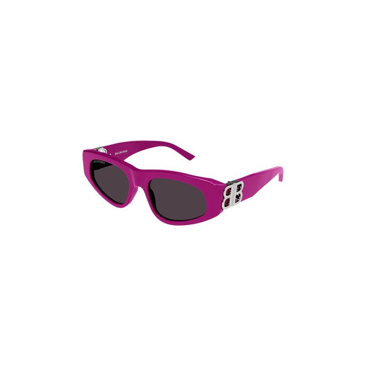 Balenciaga Cat Eye Sunglasses 'Fuchsia/Silver/Grey'