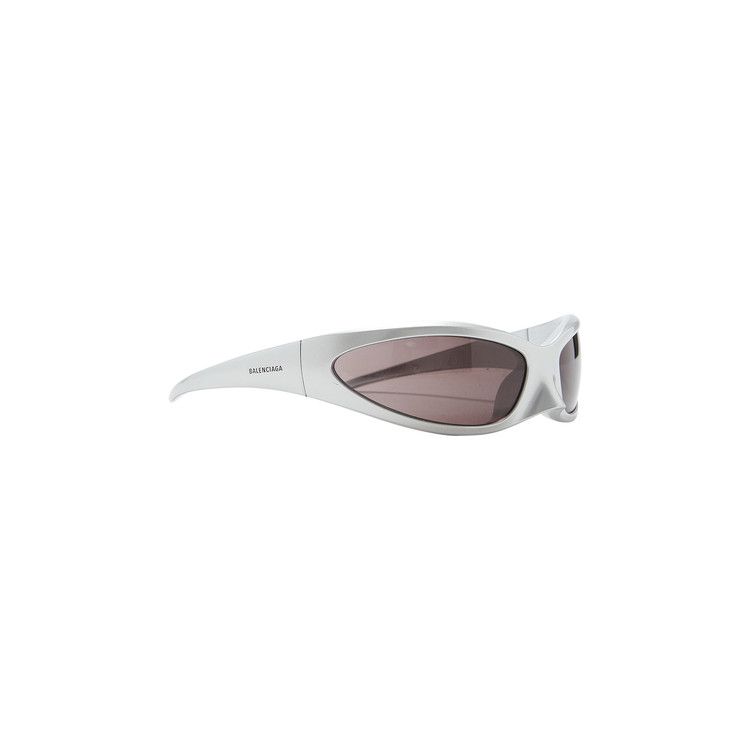 Balenciaga Cat Oval Frame Sunglasses 'Silver'