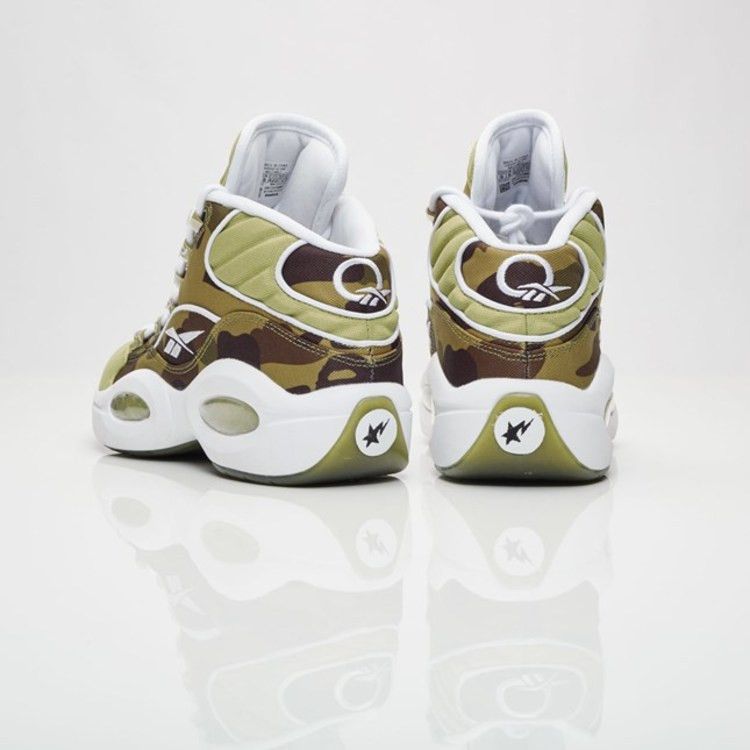 A Bathing Ape x Mita Sneakers x Reebok Question Mid '1st Camo'