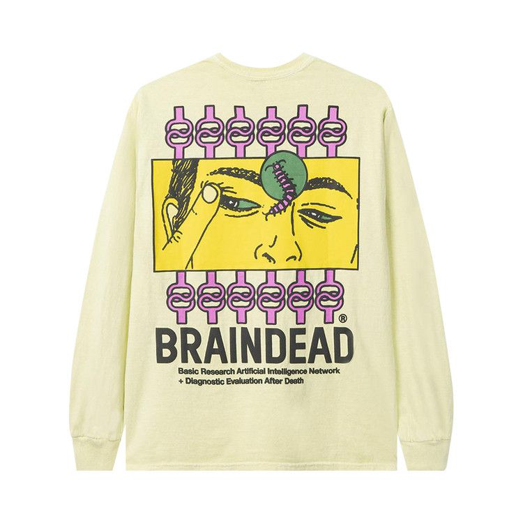 Brain Dead Evaluate Long-Sleeve Tee  'Lemon'