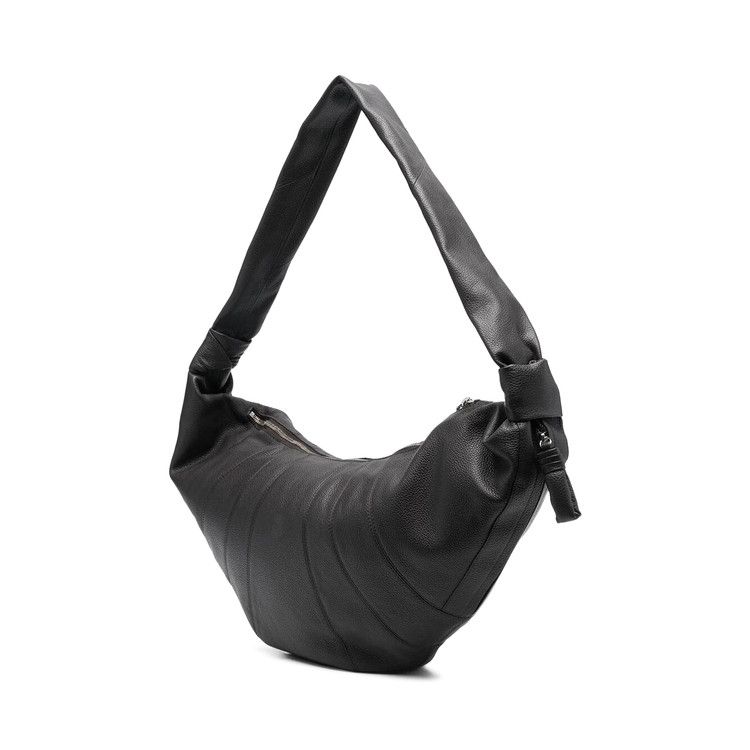 Lemaire Leather Large Croissant Bag 'Dark Chocolate'