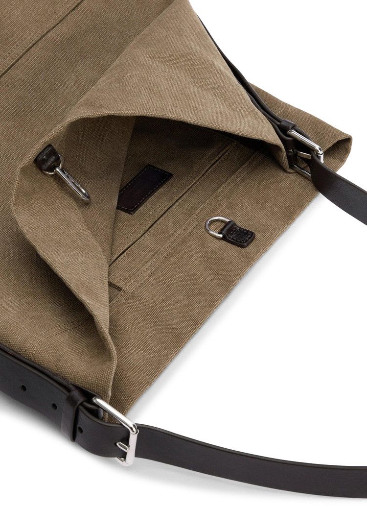 Lemaire Belted Tote Bag 'Sisal'