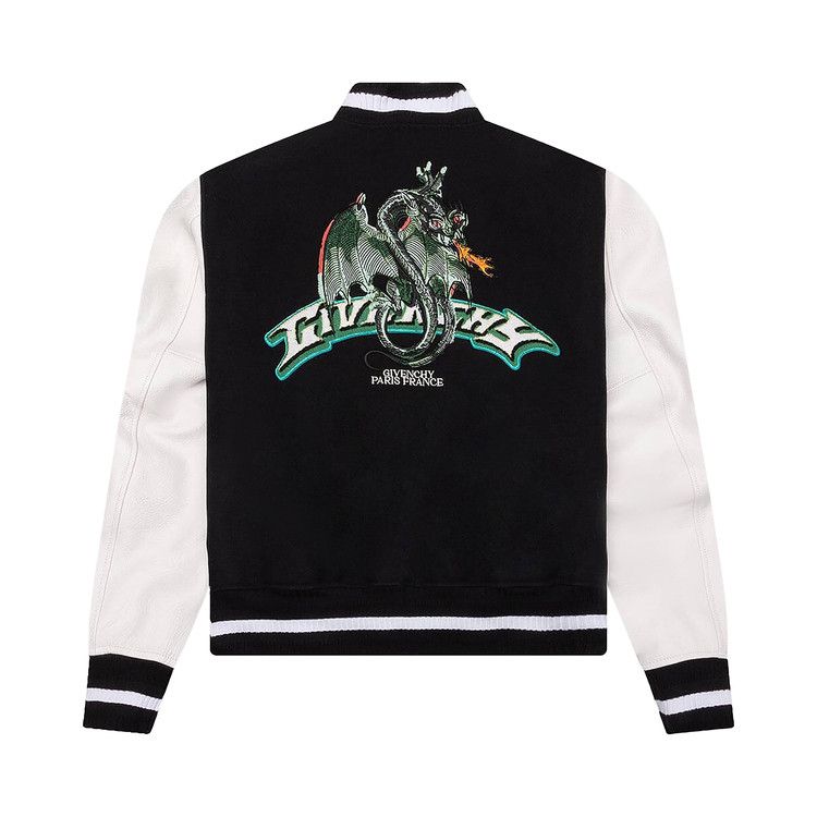 Givenchy Varsity Wool & Grained Leather 'Black/White'