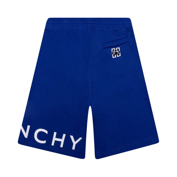Givenchy Boxy Fit Shorts With Branding Bonded 'Ocean Blue'