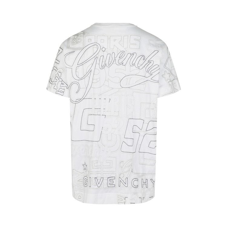 Givenchy Oversized Stitched Logo T-Shirt 'White'