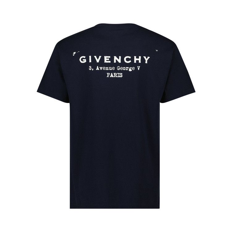 Givenchy Logo Printed Crewneck T-Shirt 'Dark Navy'