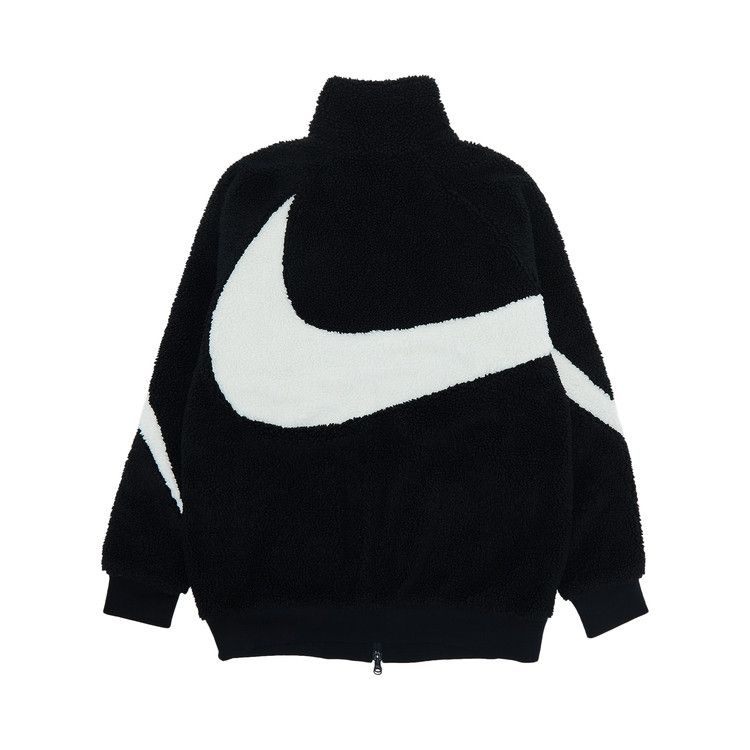 Nike Big Swoosh Reversible Boa Jacket 'Black'