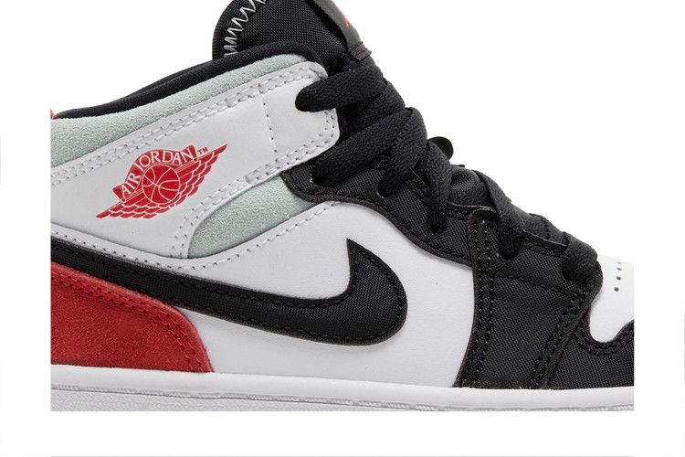 Air Jordan 1 Mid SE PS 'Red Black Toe'