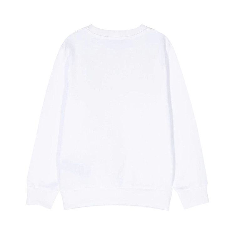 Balmain Kids Logo Printed Crewneck Sweatshirt 'White'