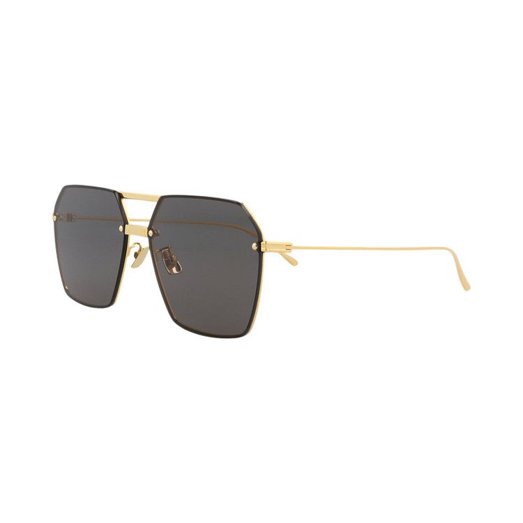 Bottega Veneta Aviator Sunglasses 'Gold/Grey'