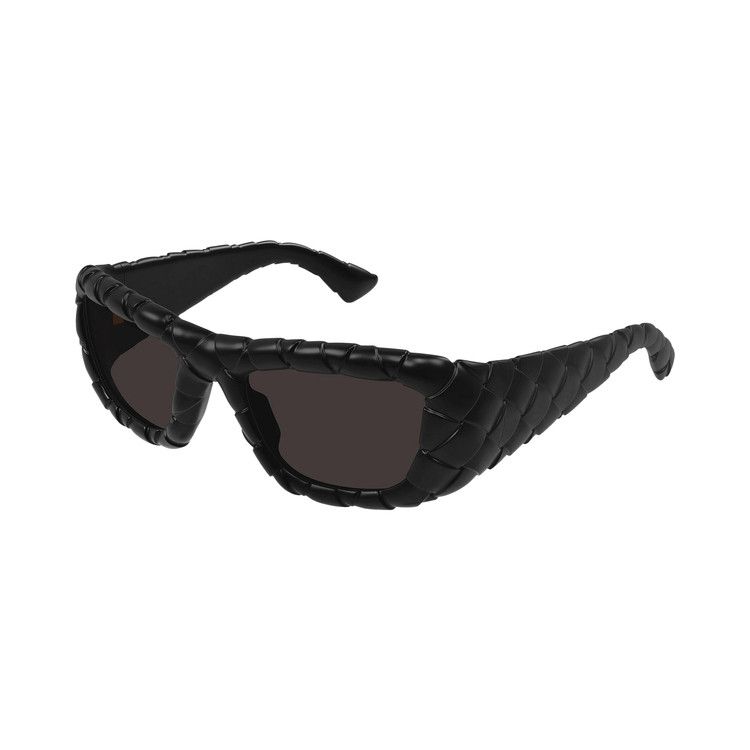 Bottega Veneta Intrecciato Round Sunglasses 'Black'