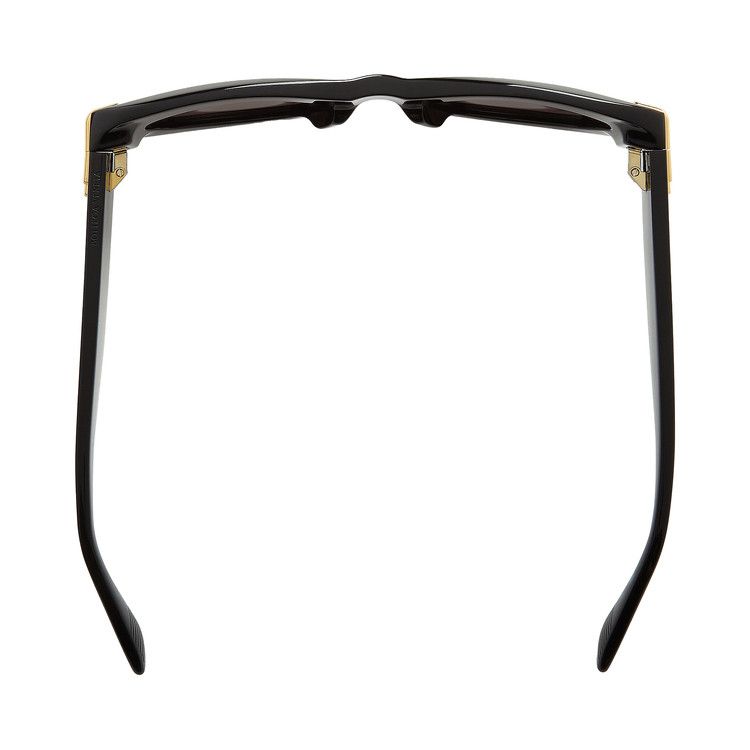 Bottega Veneta Mitre Oval Sunglasses 'Black/Grey'