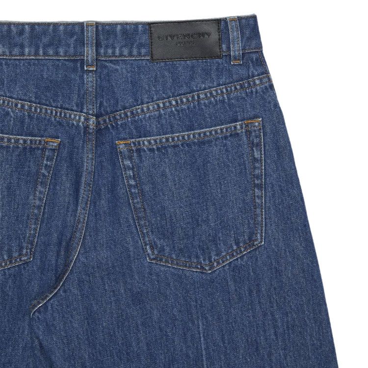 Givenchy Alt Fit Raw Edge Wide Leg Denim Trousers 'Medium Blue'