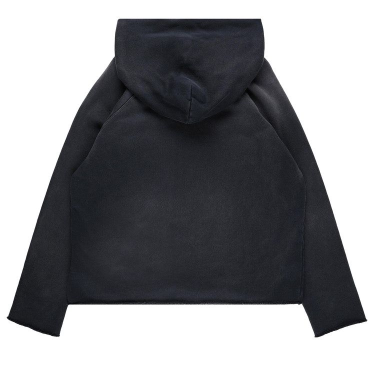 Les Tien Heavyweight Raw Raglan Hoodie 'Vintage Faded Black'