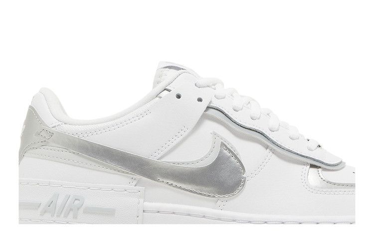 Nike Wmns Air Force 1 Shadow 'White Metallic Silver'