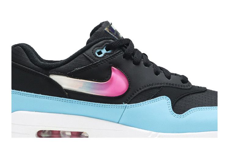 Nike Air Max 1 'Jewel Swoosh - Black Blue Furry'