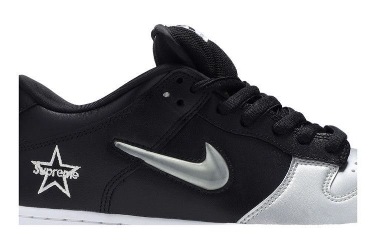 Supreme x Nike Dunk SB Low QS 'Metallic Silver'