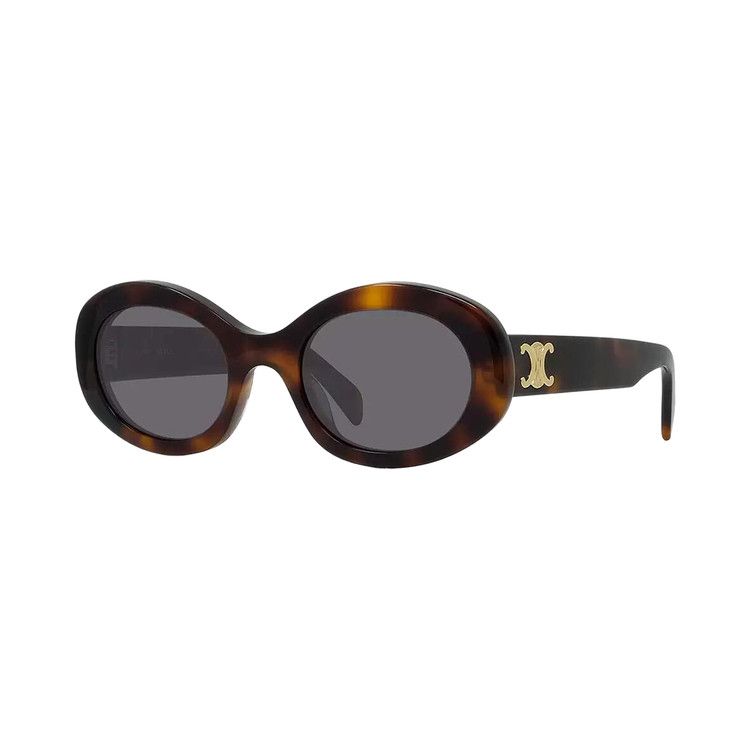 CELINE Oval Sunglasses 'Blonde Havana/Smoke'