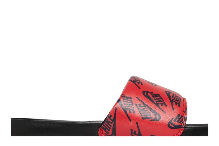 Nike Victori One Slide 'Repeat Logo - Black University Red'