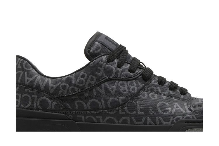 Dolce & Gabbana New Roma Low 'Allover Jacquard Logo - Black'