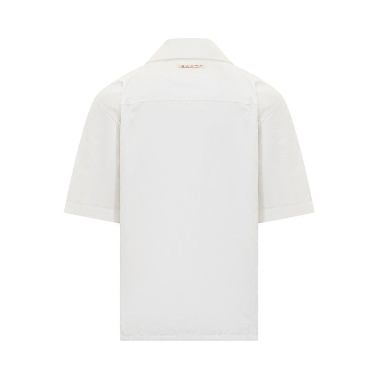 Marni Bespoke Printed Logo Embroidered Shirt 'Stone White'