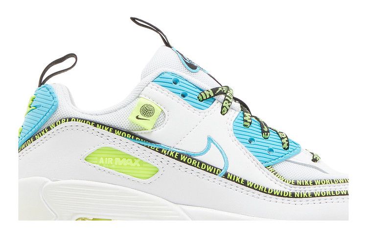 Nike Air Max 90 SE GS 'Worldwide Pack - Blue Fury Volt'
