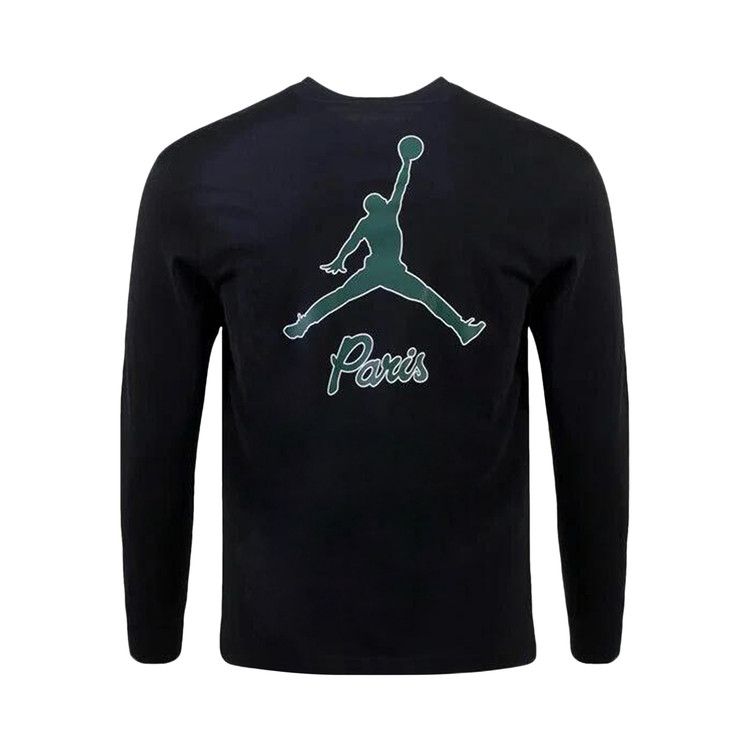 Air Jordan PSG Long Sleeve Tee Pullover Hoodie 'Black'