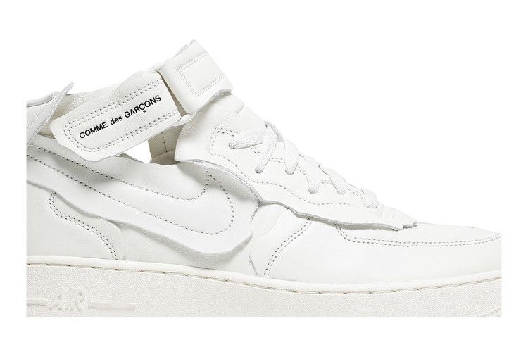 Comme des Garçons x Nike Air Force 1 Mid 'Triple White'
