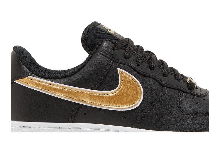 Nike Wmns Air Force 1 '07 Essential 'Black Metallic Gold'