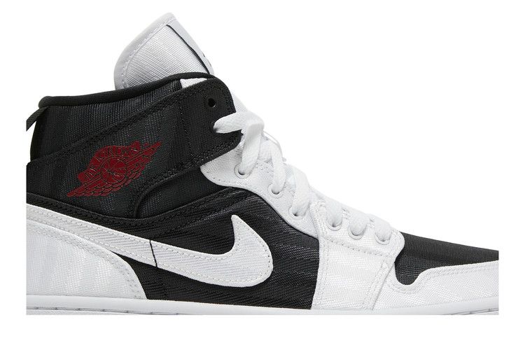 Wmns Air Jordan 1 Mid SE Utility 'White Black Gym Red'