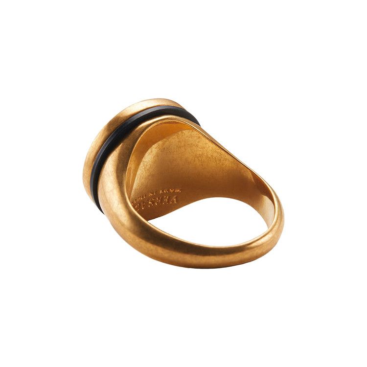 Versace Resin Medusa Ring 'Gold'