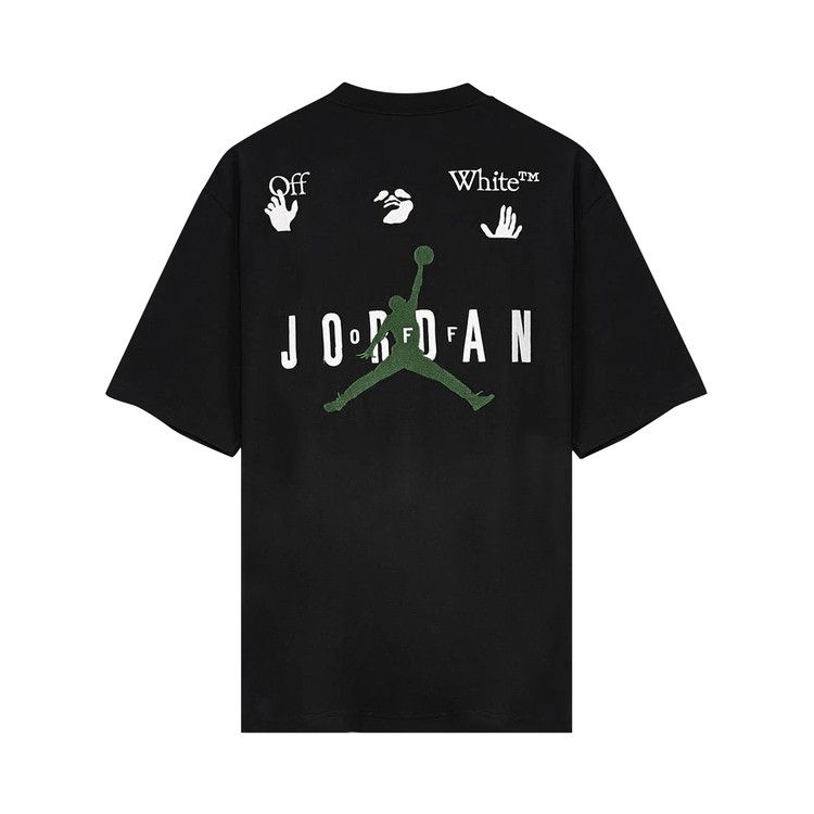 Air Jordan x Off-White MJ T-Shirt 'Black/White/Forest Green'