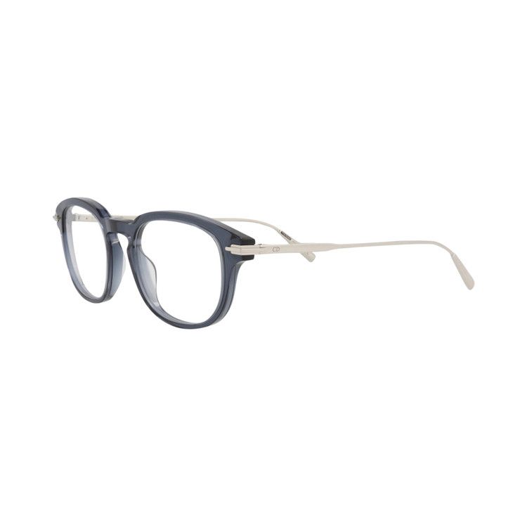 Dior Round Optical Glasses 'Blue/Silver/Transparent'