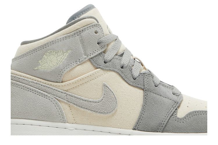 Air Jordan 1 Mid SE GS 'Coconut Milk Particle Grey'