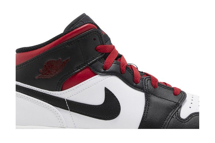 Air Jordan 1 Mid GS 'Gym Red Black Toe'