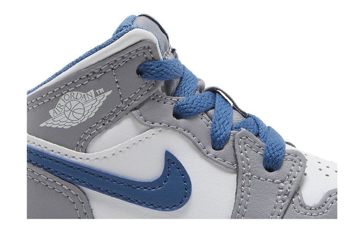 Air Jordan 1 Mid TD 'Cement True Blue'