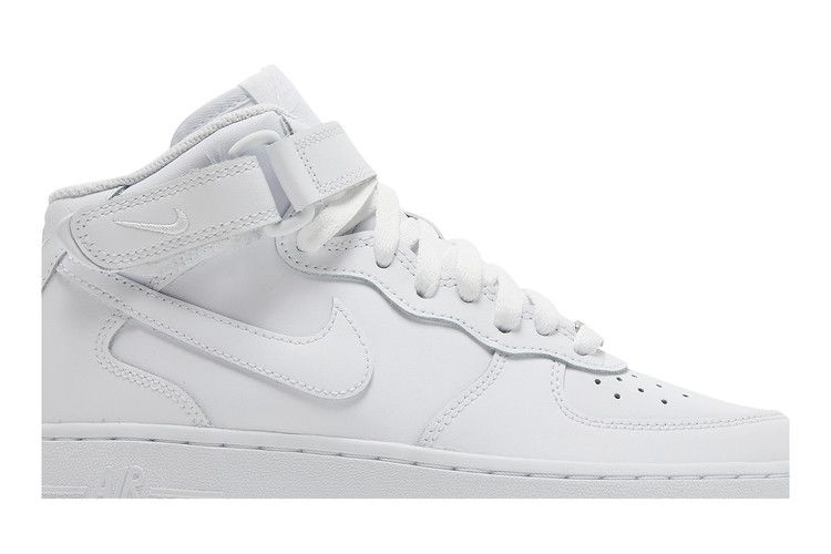 Nike Air Force 1 Mid LE GS 'Triple White'