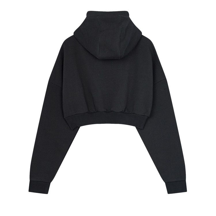 Entire Studios Cropped Full Zip Hoodie 'Soot'