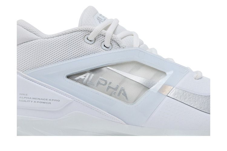 Nike Alpha Menace 4 Pro 'White Metallic Silver'
