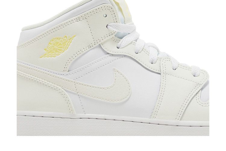 Air Jordan 1 Mid GS 'Sail Light Laser Orange'