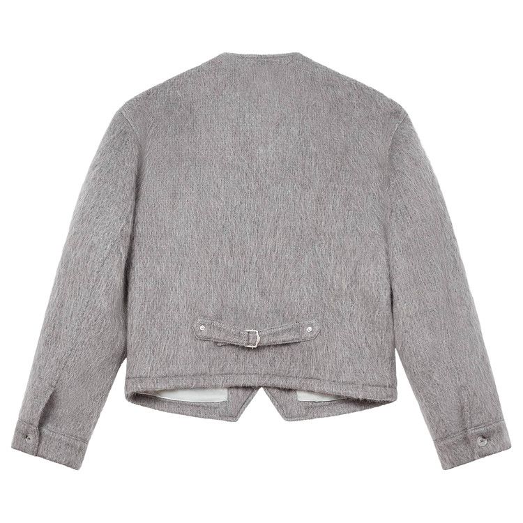 Kenzo Hairy Collarless Jacket 'Grey'
