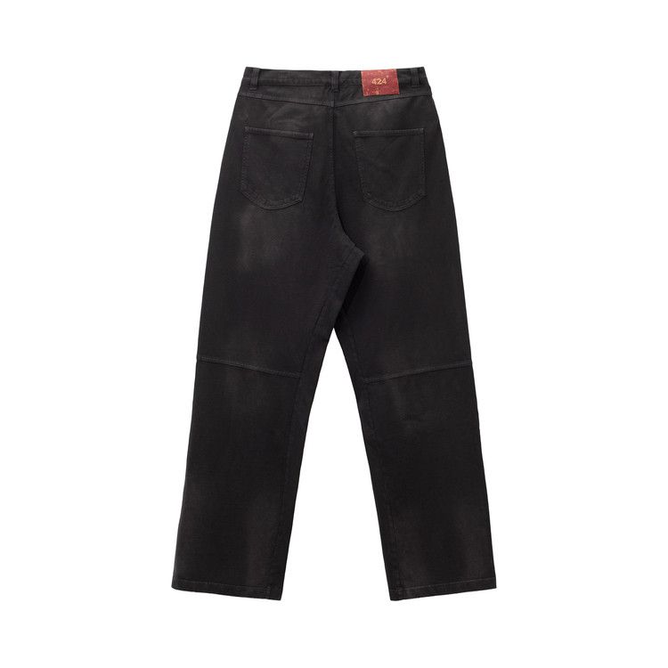 424 Academy Leather Sweatpant 'Black'
