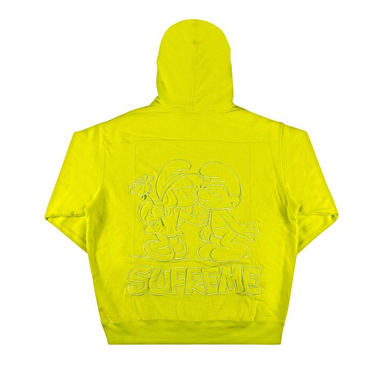 Supreme x Smurfs Hooded Sweatshirt 'Acid Green'