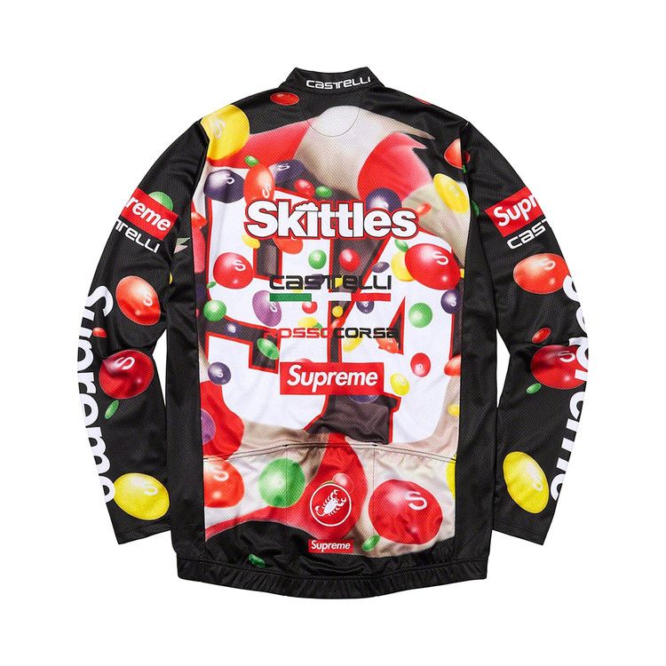 Supreme x Skittles x Castelli Long-Sleeve Cycling Jersey 'Black'