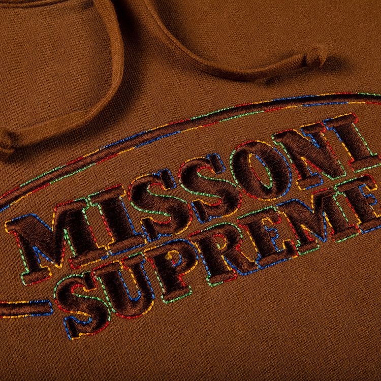 Supreme x Missoni Hooded Sweatshirt 'Brown'