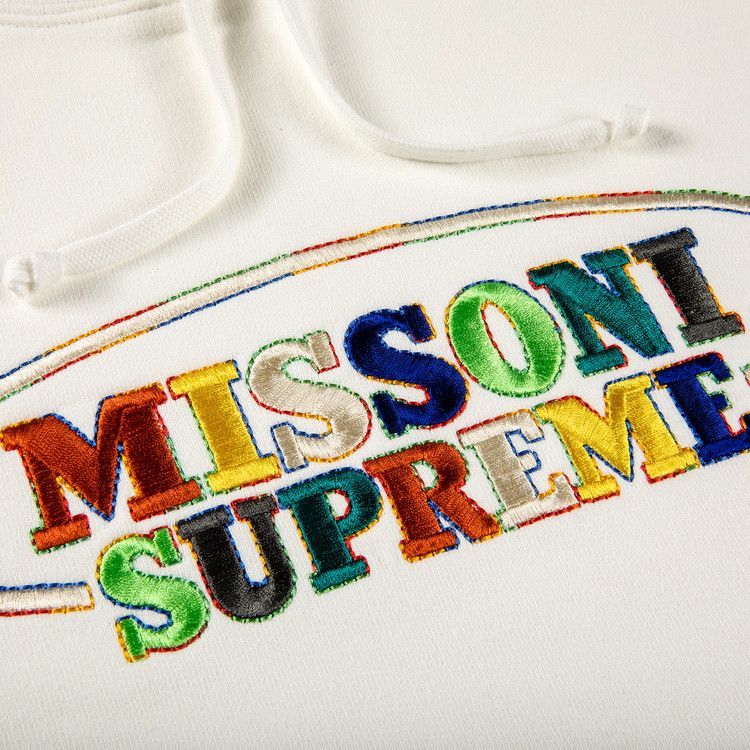 Supreme x Missoni Hooded Sweatshirt 'White'